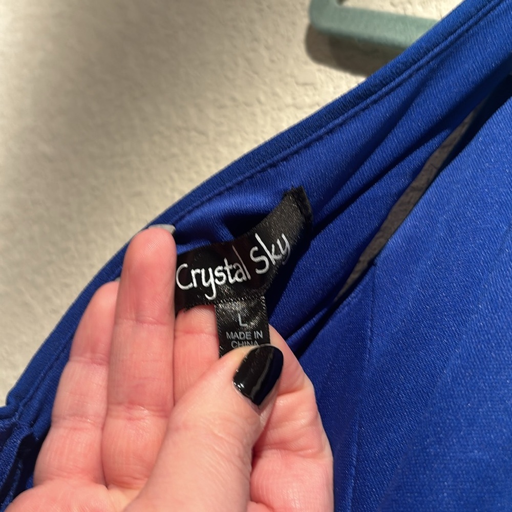 Crystal Sky Cobalt Blue Jumpsuit - Picture 4 of 7